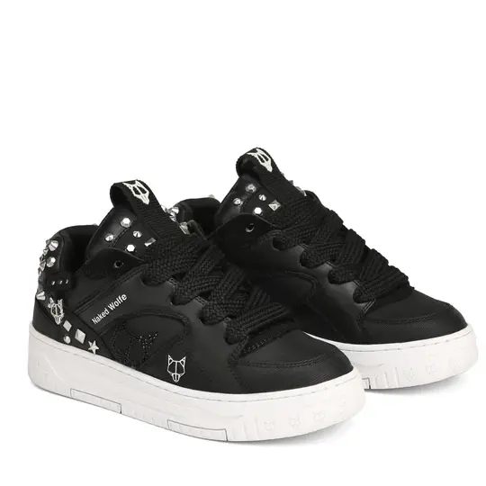Alternative view of Giày Naked Wolfe HERO STUD 'BLACK WHITE'