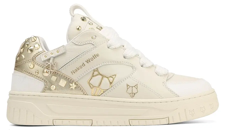 Giày Naked Wolfe HERO GLITTER 'WHITE SOFT GOLD'