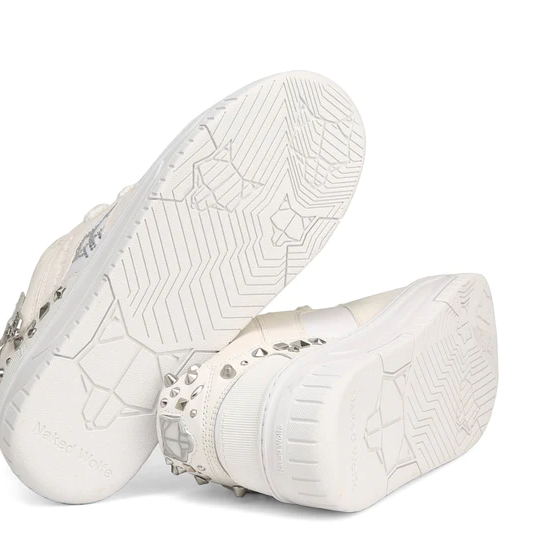 Giày Naked Wolfe HERO STUD 'WHITE SUEDE' - Ảnh 5