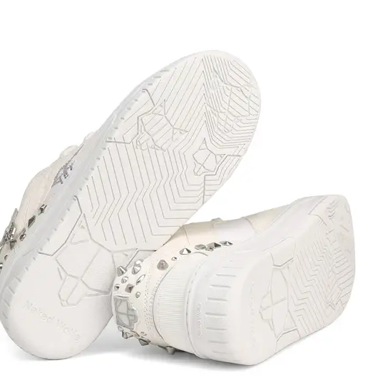 Giày Naked Wolfe HERO STUD 'WHITE SUEDE' - Ảnh 5