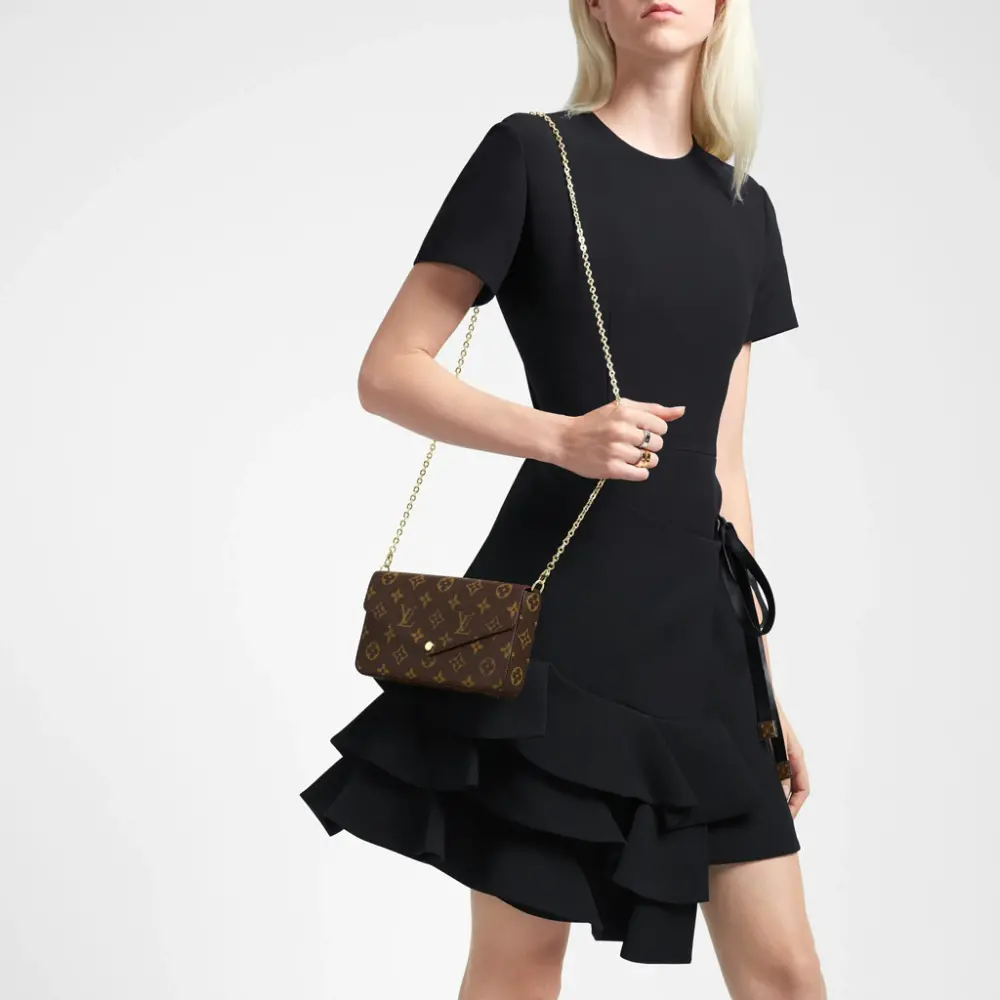Túi Louis Vuitton Pochette Felicie Monogram M61276 - Ảnh 4