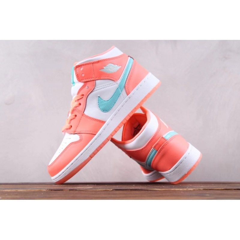 Giày Nike Air Jordan 1 Mid GG 'Crimson Pulse' 555112-814 - Ảnh 4