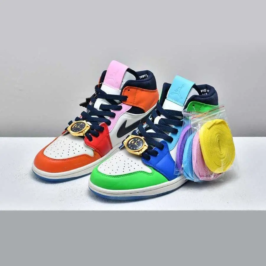 Alternative view of Giày Nike Melody Ehsani x Wmns Air Jordan 1 Mid 'Fearless' CQ7629-100
