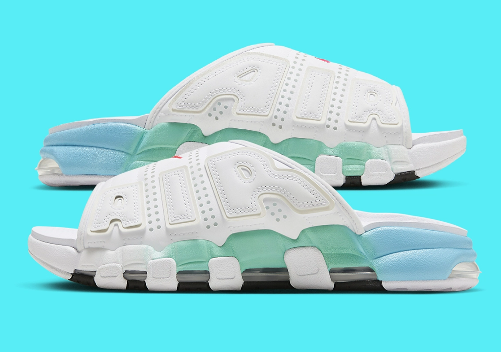 Dép Nike Air More Uptempo Slide 'White Aqua' FN3437-161 - Ảnh 4