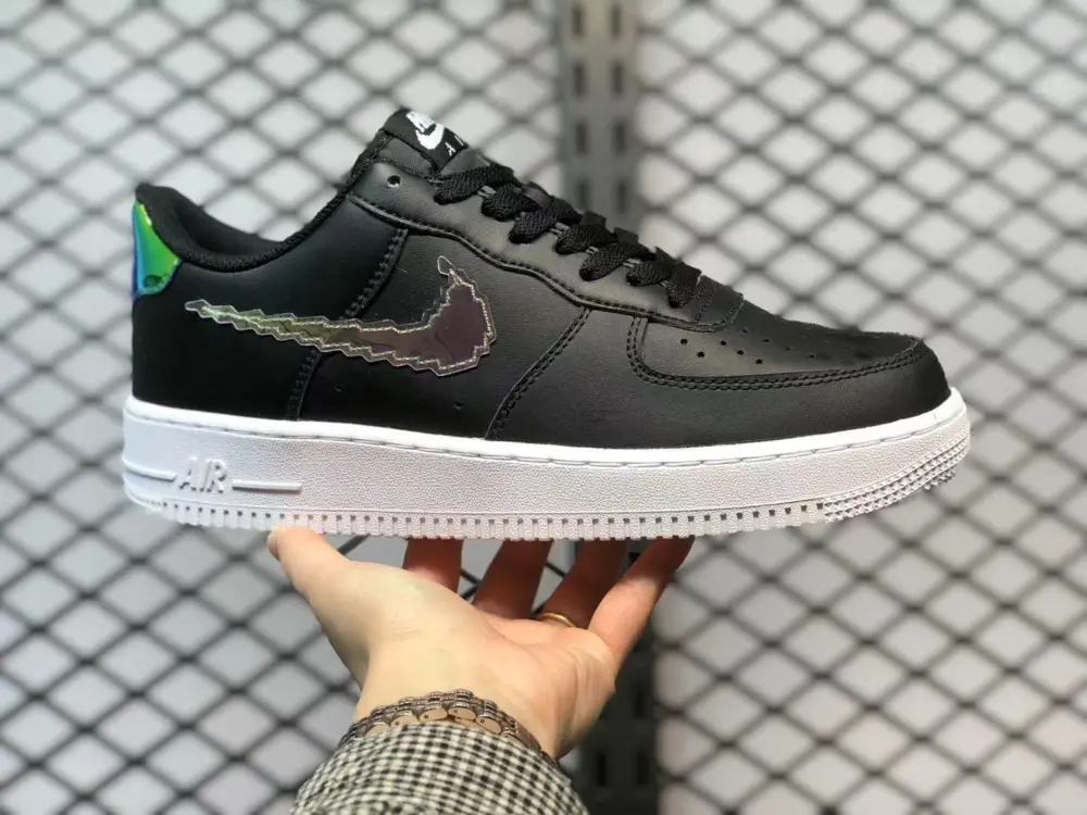 Giày Nike Air Force 1 LV8 GS 'Digital Swoosh - Black' CW1577-002 - Ảnh 4