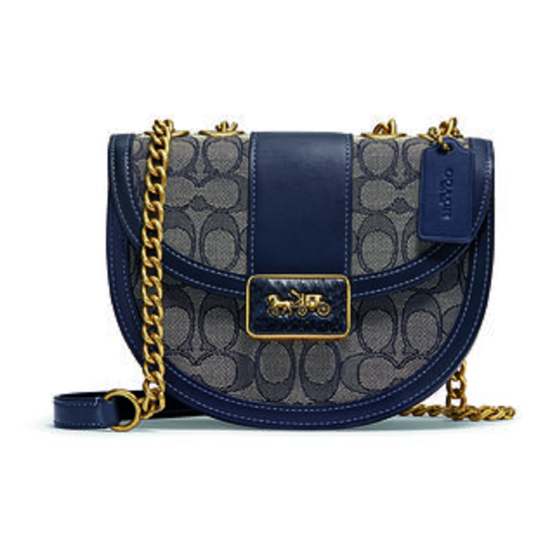 Túi Coach Alie Saddle Bag In Signature Jacquard Midnight Navy C3464-B4RH3