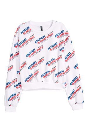 Áo H&M Printed Sweatshirt LA