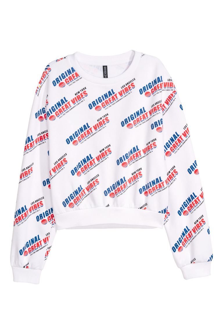 Áo H&M Printed Sweatshirt LA