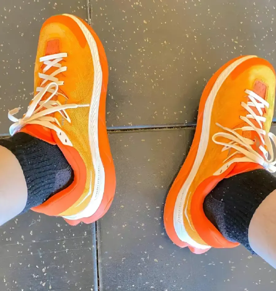 Giày Hoka One One Tecton X Persimmon Orange Blue 1123161-PORY - Ảnh 3