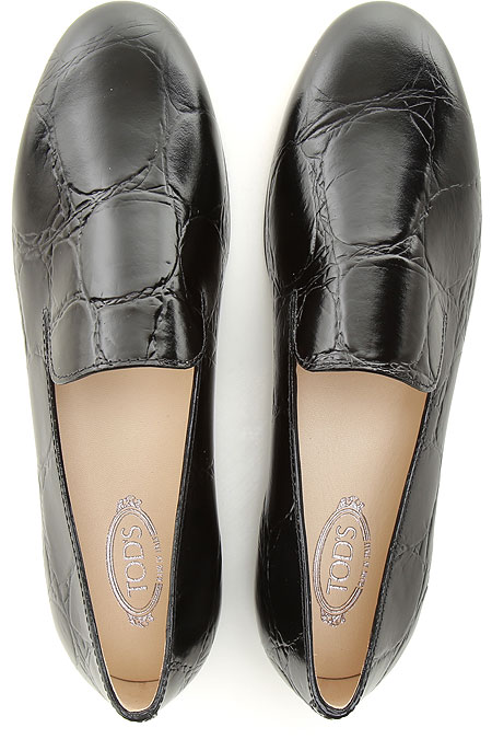 Giày Tod’s Woman Black Loafers In Leather XXW35B0EC71XLX38B999 - Ảnh 2