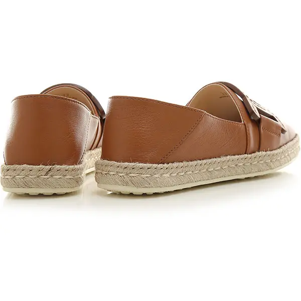 Giày Tod’s Brown Slip-Ons in Leather XXW66B0EM80MID42S410 - Ảnh 4