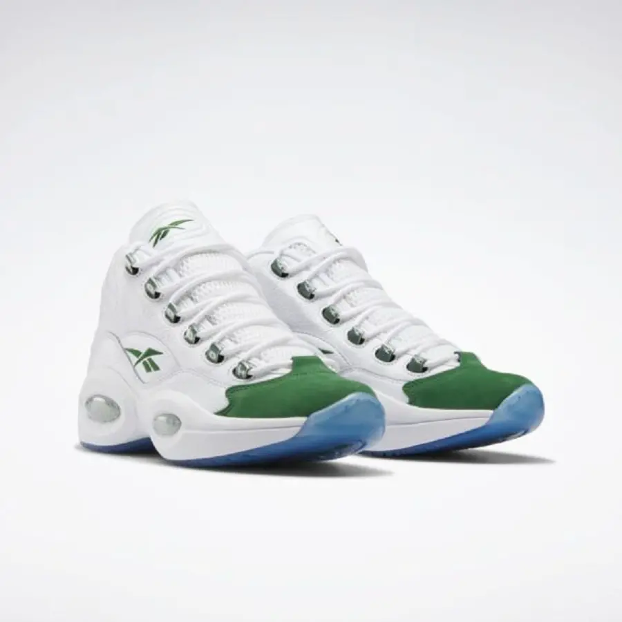 Giày Reebok Question Mid Michigan State ‘Cloud White’ ID6690 - Ảnh 4