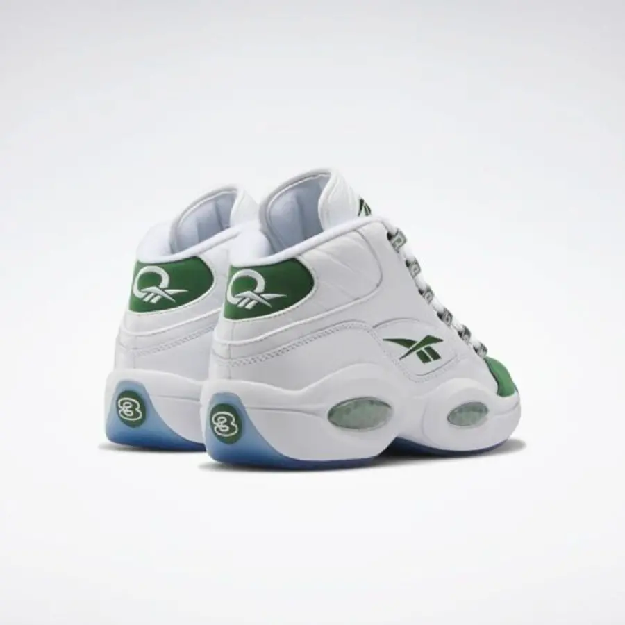 Giày Reebok Question Mid Michigan State ‘Cloud White’ ID6690 - Ảnh 6