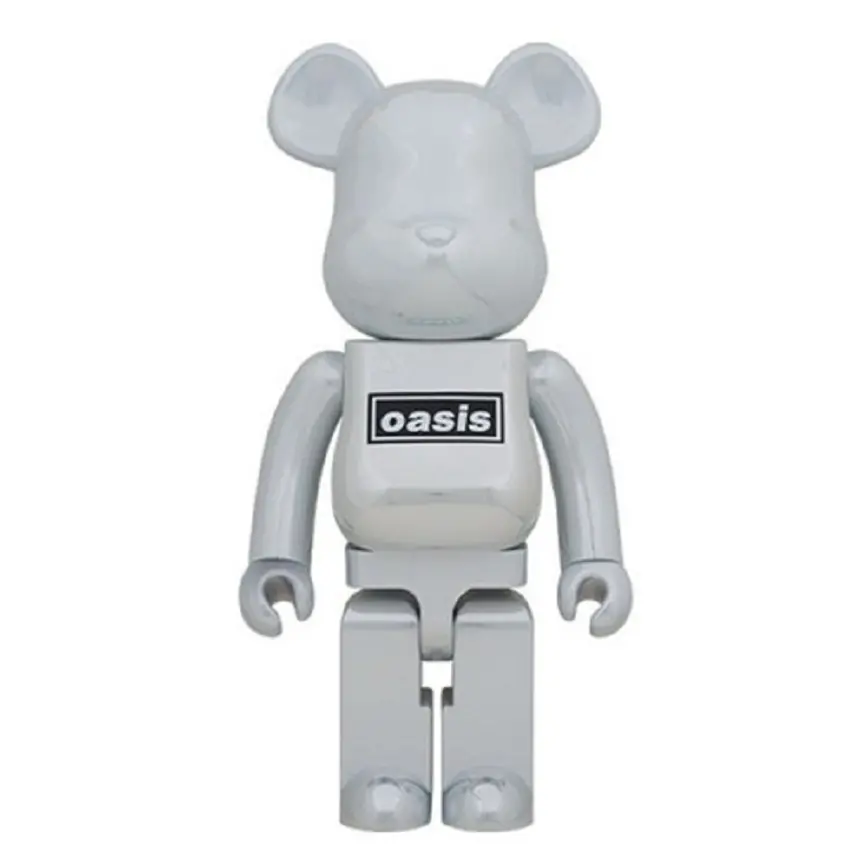 Mô Hình Bearbrick Oasis Set White Crome 1000%