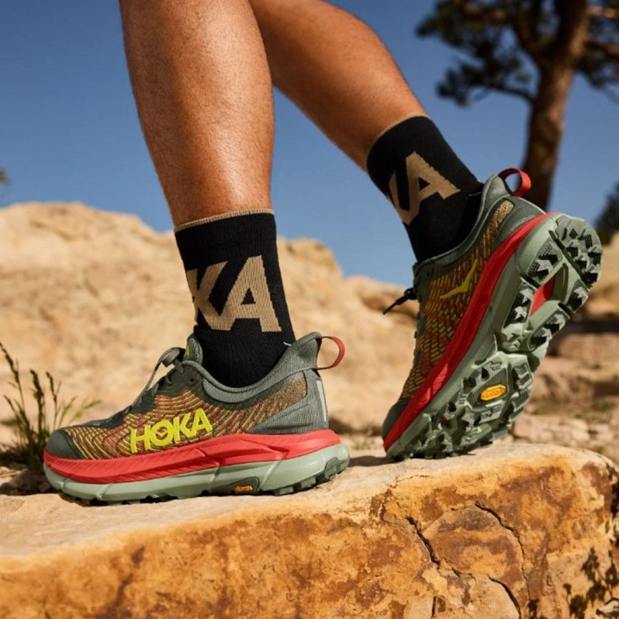 Giày Hoka One One Mafate Speed 4 Thyme Green Fiesta 1129930-TFST - Ảnh 2