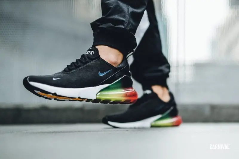 Giày Nike Air Max 270 Black Laser Orange Ember Glow AQ9164-003 - Ảnh 3