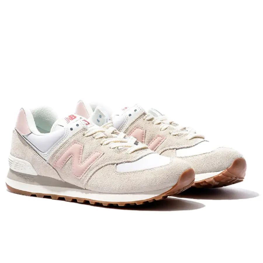 Giày New Balance 574 'White Pink Gum' U574RE2 - Ảnh 5