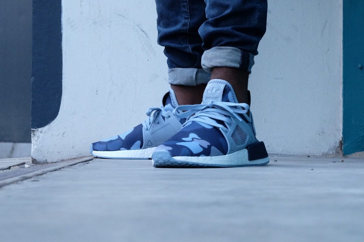 Giày Adidas NMD Xr1 Camo Pack 'Blue' BA7754 - Ảnh 5