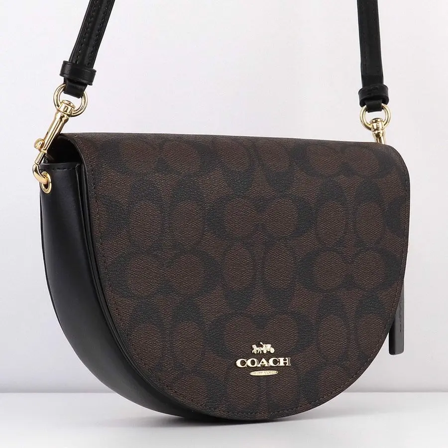 Túi Coach Signature Ellen Crossbody Bag 'Brown Black' C1430 IMAA8 - Ảnh 4