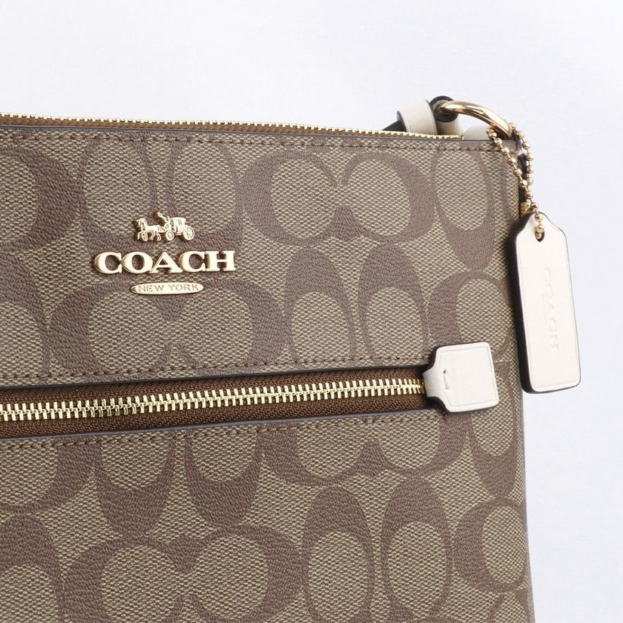 Túi Coach Rowan Pile Bag Khaki Chalk C1554 IMDJ8 - Ảnh 3