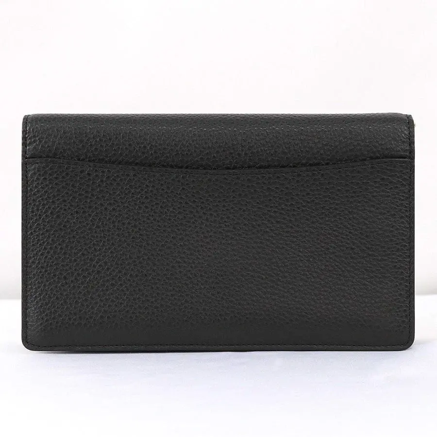 Túi Coach Anna Foldover Crossbody Clutch Black 3037 IMBLK - Ảnh 4