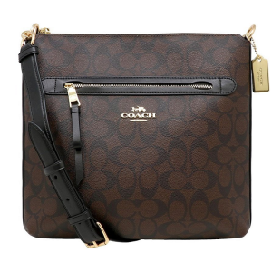 Túi Coach May Dark Brown Color File Cross Bag F77885 IMAA8