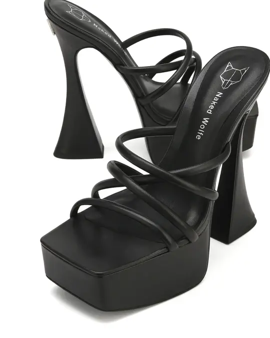 Giày cao gót Naked Wolfe HONESTY LEATHER 'BLACK' - Ảnh 4