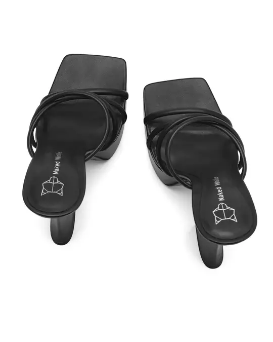 Giày cao gót Naked Wolfe HONESTY LEATHER 'BLACK' - Ảnh 5