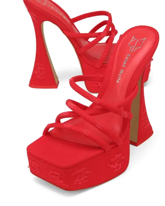 Giày cao gót Naked Wolfe HONESTY 'RED' - Ảnh 4