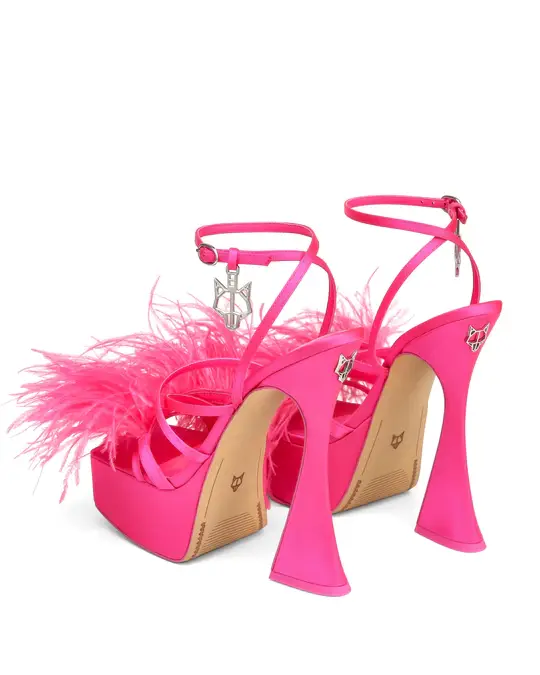 Giày cao gót Naked Wolfe HOPE HOT 'PINK FEATHER' - Ảnh 3