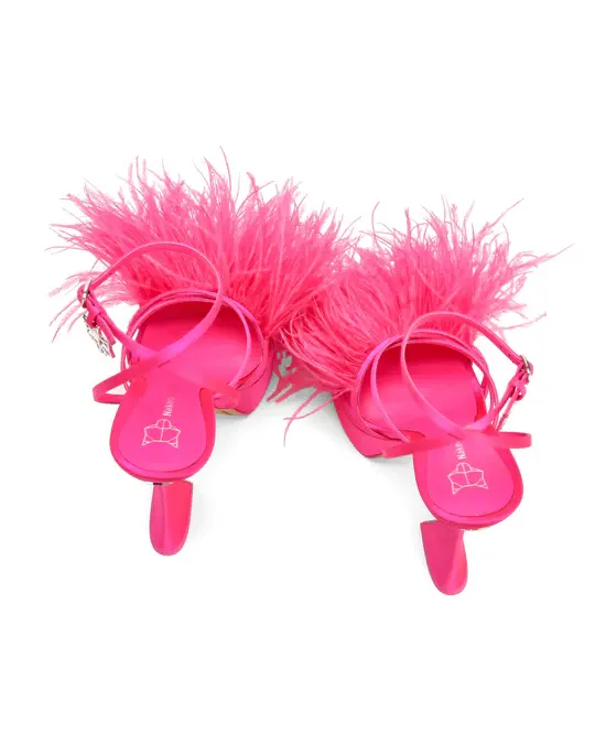 Giày cao gót Naked Wolfe HOPE HOT 'PINK FEATHER' - Ảnh 5
