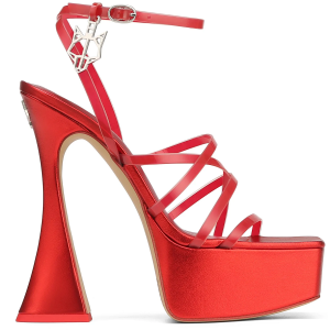 Giày cao gót Naked Wolfe HOPE METALLIC 'RED'