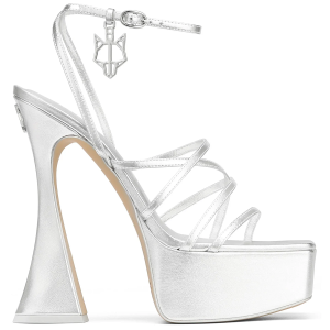 Giày cao gót Naked Wolfe HOPE METALLIC 'SILVER'