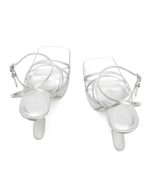 Giày cao gót Naked Wolfe HOPE METALLIC 'SILVER' - Ảnh 5