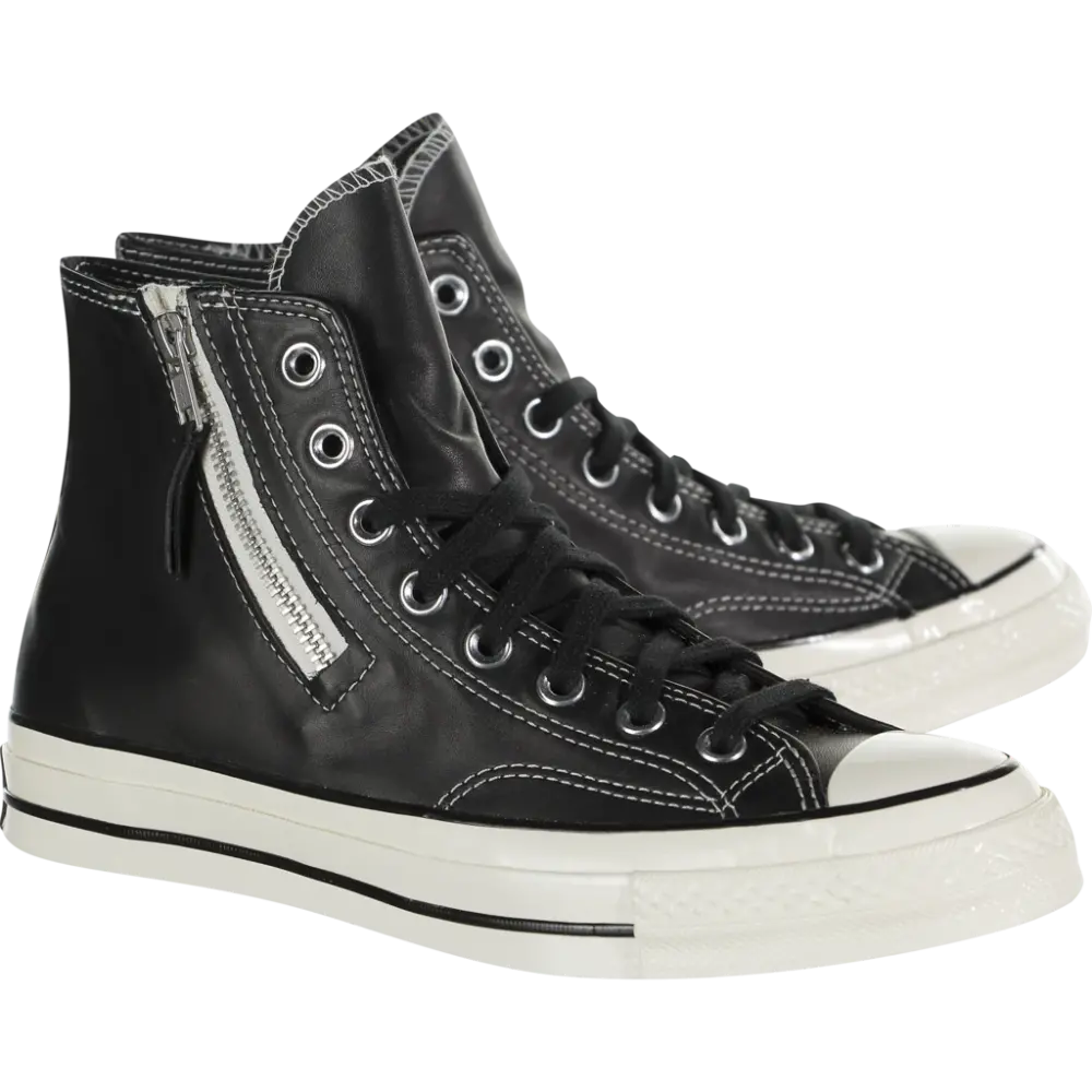Alternative view of Giày Converse Chuck 70 Side Zip 'Black Egret' 166721C