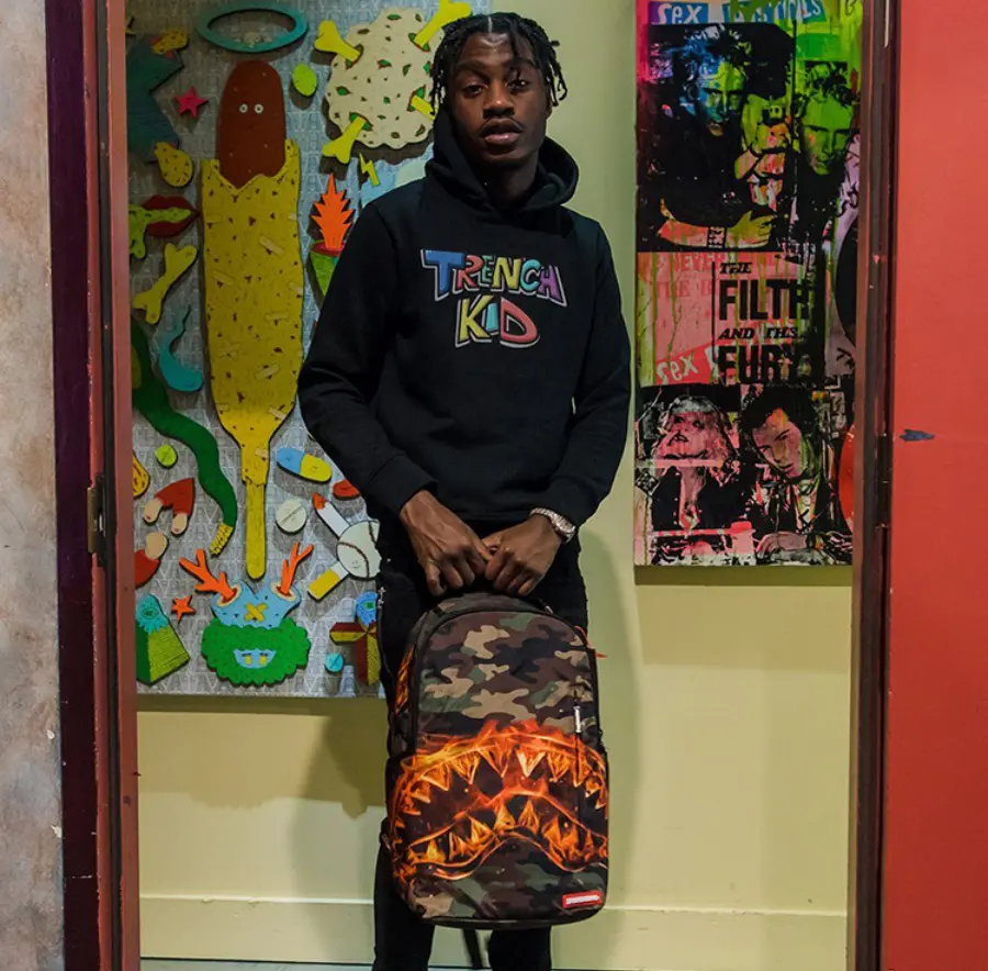 Alternative view of Balo Sprayground Fire Shark 'Camo' W0645710