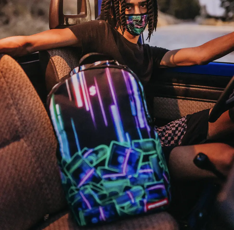 Alternative view of Balo Sprayground Neon 'Money' W0645808