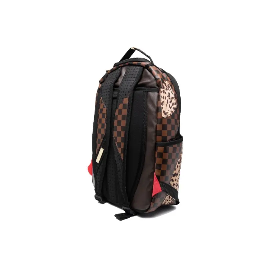Balo Sprayground DLX Shark Leopard Print Brown W0735724 - Ảnh 3