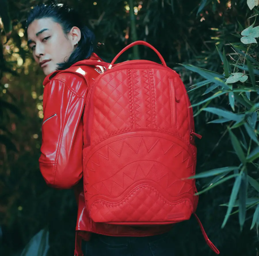Balo Sprayground DLX Shark Red W0815709 - Ảnh 3