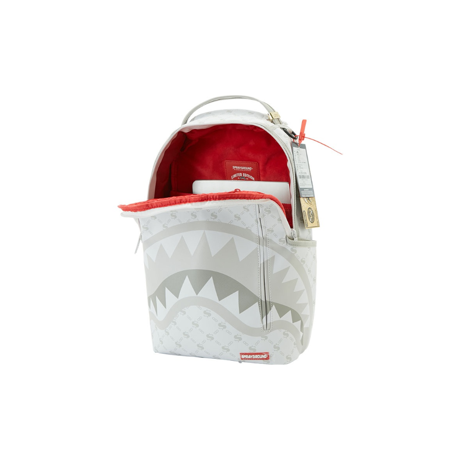 Balo Sprayground DLX Shark 'White' W0825720 - Ảnh 3