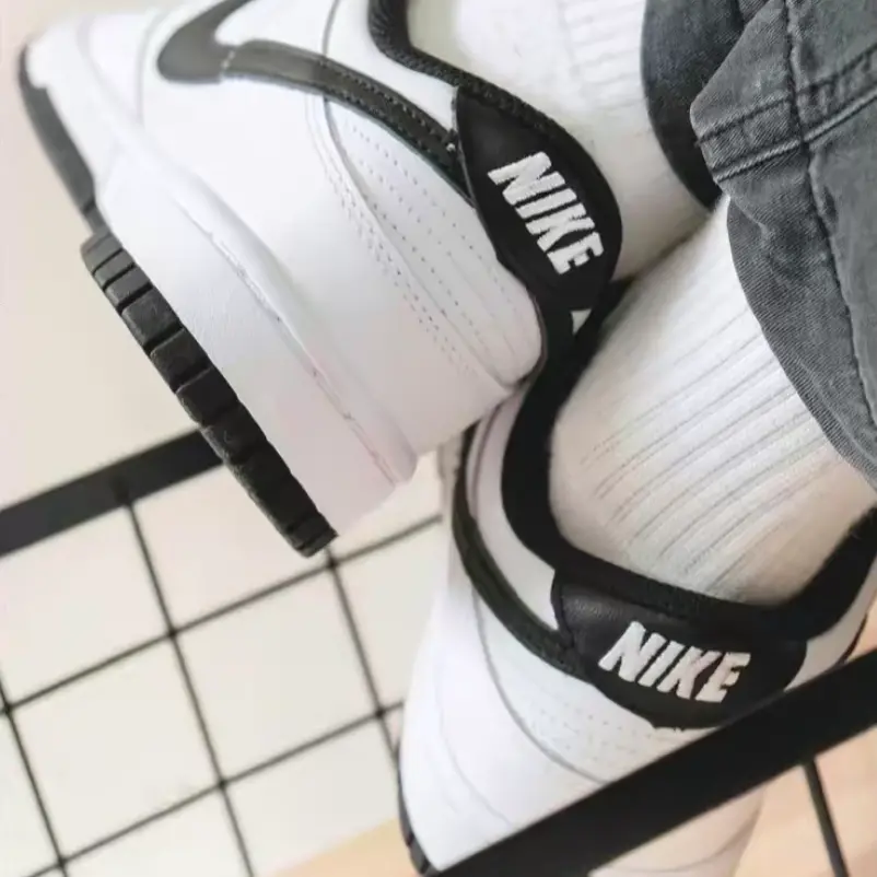 Alternative view of Giày Nike Dunk Low 'White Black' 2022 DD1503-113