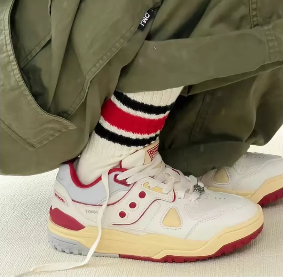 Giày Saucony Cross 90 'White Red Beige' S79035-5 - Ảnh 3