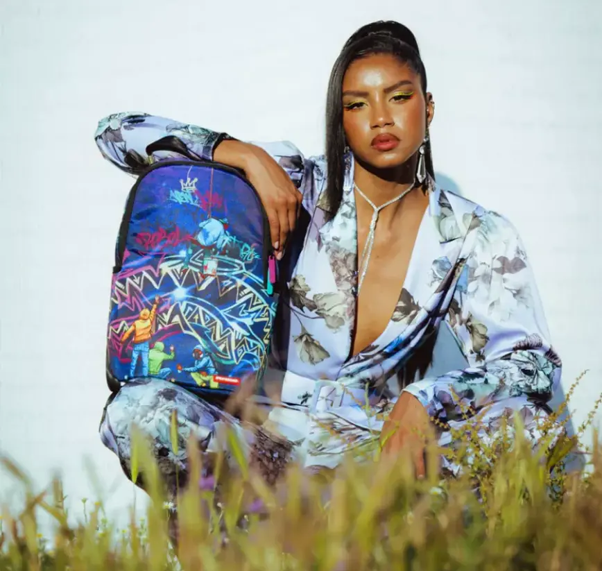 Balo Sprayground Graffiti 'Dark Shark Mouth' W0835728 - Ảnh 5