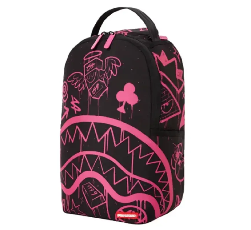 Alternative view of Balo Sprayground Drak Contrast Graffiti 'Black Pink' W0835726