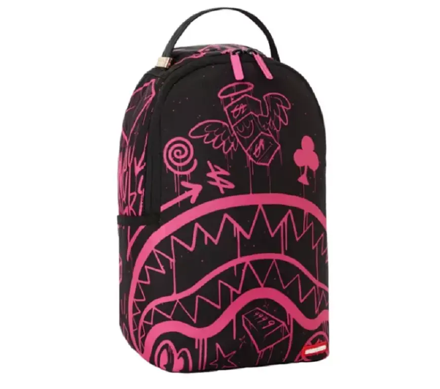 Balo Sprayground Drak Contrast Graffiti 'Black Pink' W0835726 - Ảnh 3