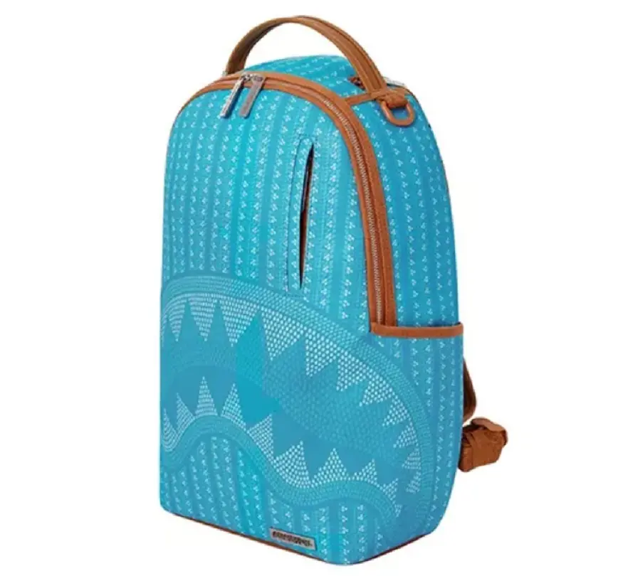 Balo Sprayground Llluchains Turg DLX Shark 'Blue' W0825726 - Ảnh 5