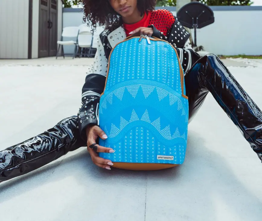 Balo Sprayground Llluchains Turg DLX Shark 'Blue' W0825726 - Ảnh 10