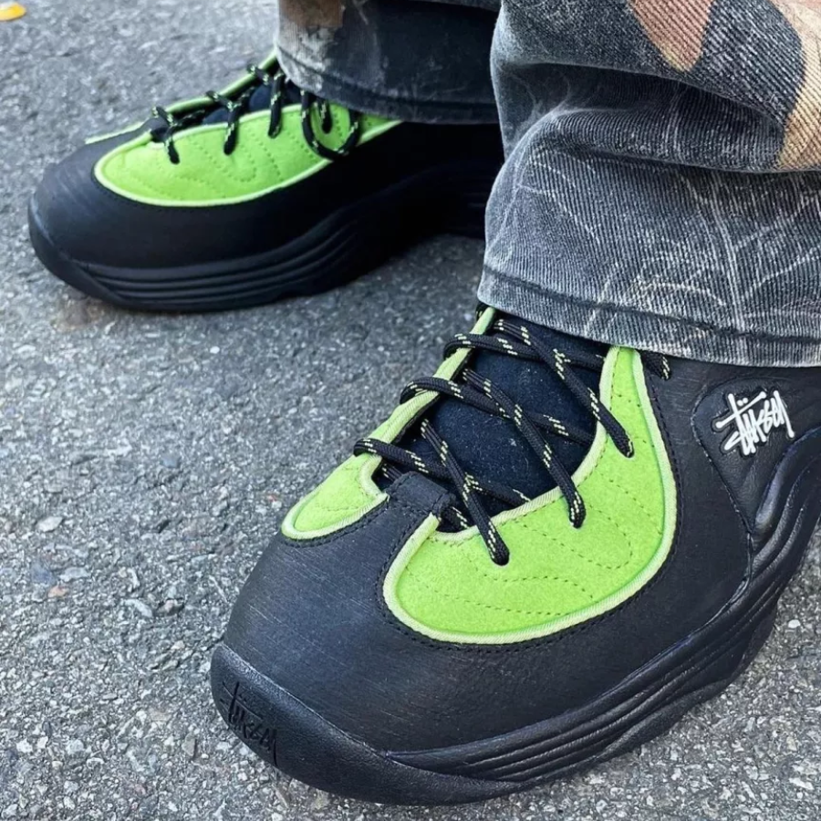 Giày Nike Air Penny 2 Stussy Vivid 'Green Black' DX6933-300 - Ảnh 4