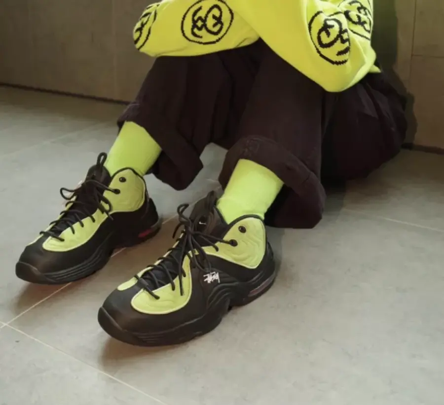 Giày Nike Air Penny 2 Stussy Vivid 'Green Black' DX6933-300 - Ảnh 5