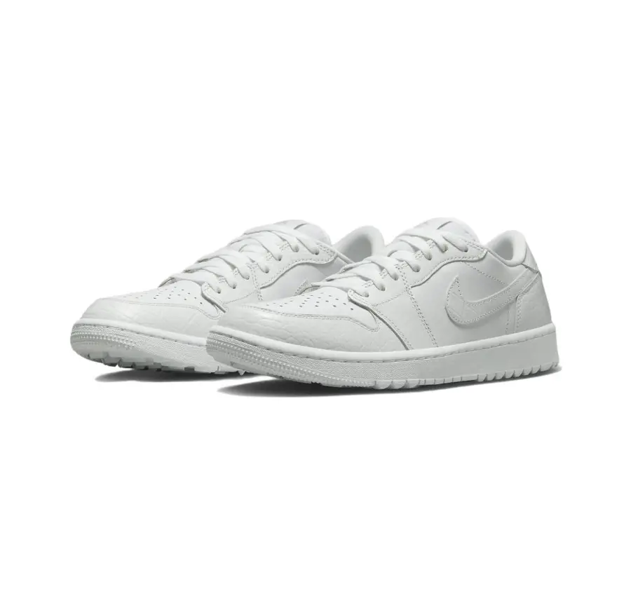 Alternative view of Giày Nike Air Jordan 1 Retro Low Golf 'White Crocodile' DD9315-110